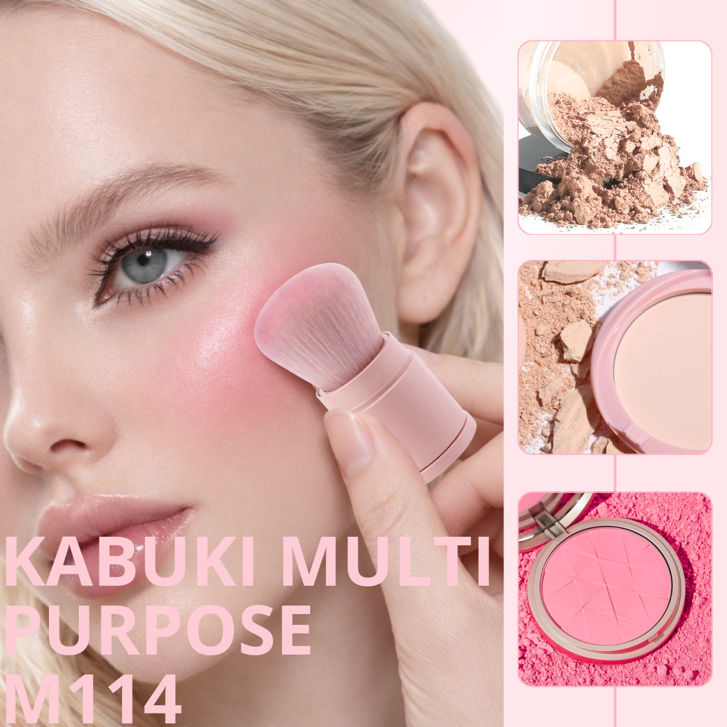 Cọ má hồng có nắp MORPHE Kabuki Multi-purpose M114 Màu Hồng